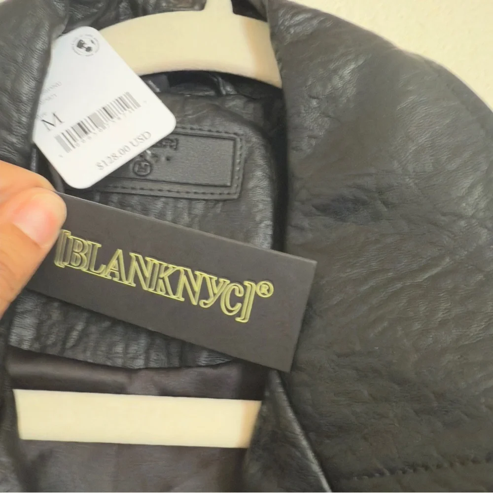 Free people BlankNYC Morning Gram Vegan Leather Moto Jacket - Picture 6 of 11